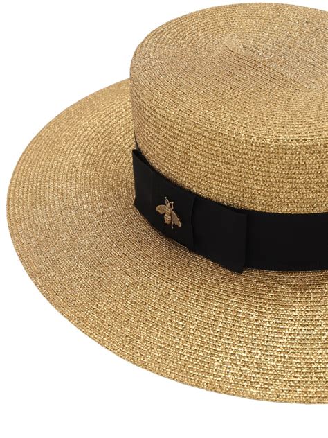 women gucci straw hat|gucci summer hat.